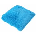 thumbnail image 1 of Elegante cojín de felpa para sofá, funda de cojín decorativa para la cintura (azul), 45 x 45 cm, 1 of 5