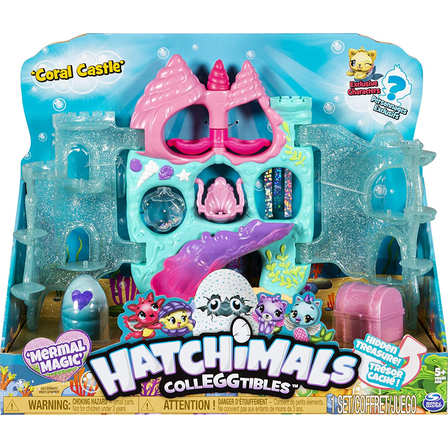 Coral Castle Playset Hatchimals Colleggtibles Mermal Magic Pool Treasure Chest