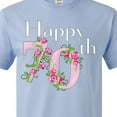 thumbnail image 4 of Inktastic Happy 70th Birthday with Roses T-Shirt, 4 of 5