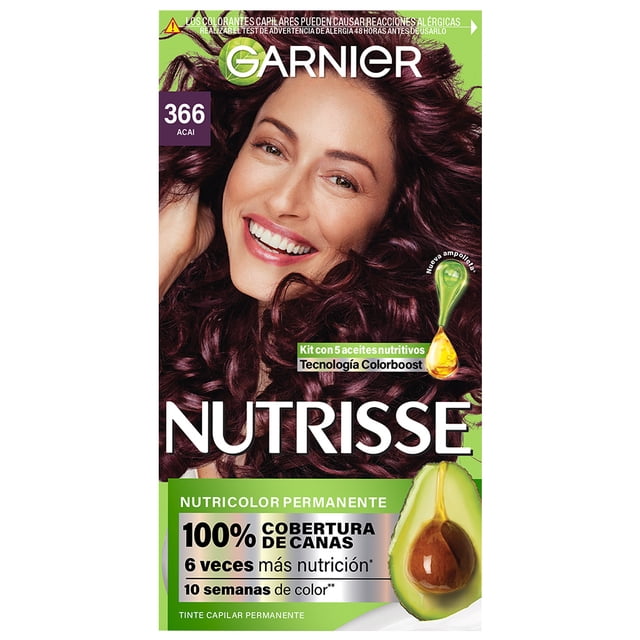Tinte para cabello Garnier Nutrisse 366 acai