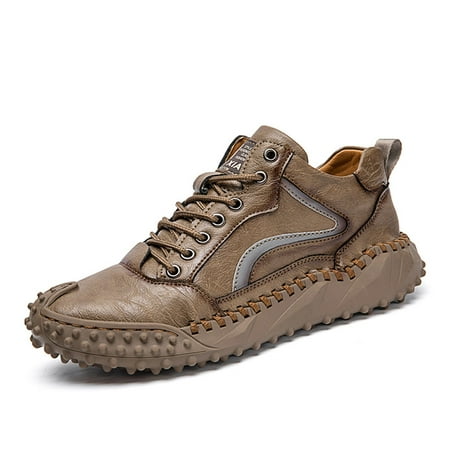 

Element & Stitch Mens Leather Casual Chukka Driving Walking Ankle Boots with Hand Stitching