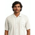 thumbnail image 5 of Havanera Men's and Big Men's Camp Collar Guayabera Short Sleeve Button-Down Shirt, Sizes S-5XL, 5 of 8