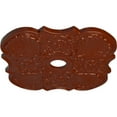 thumbnail image 3 of 29"OD x 3 5/8"ID x 1 3/8"P Flower Ceiling Medallion (Fits Canopies up to 6 1/4"), Hand-Painted Firebrick, 3 of 6