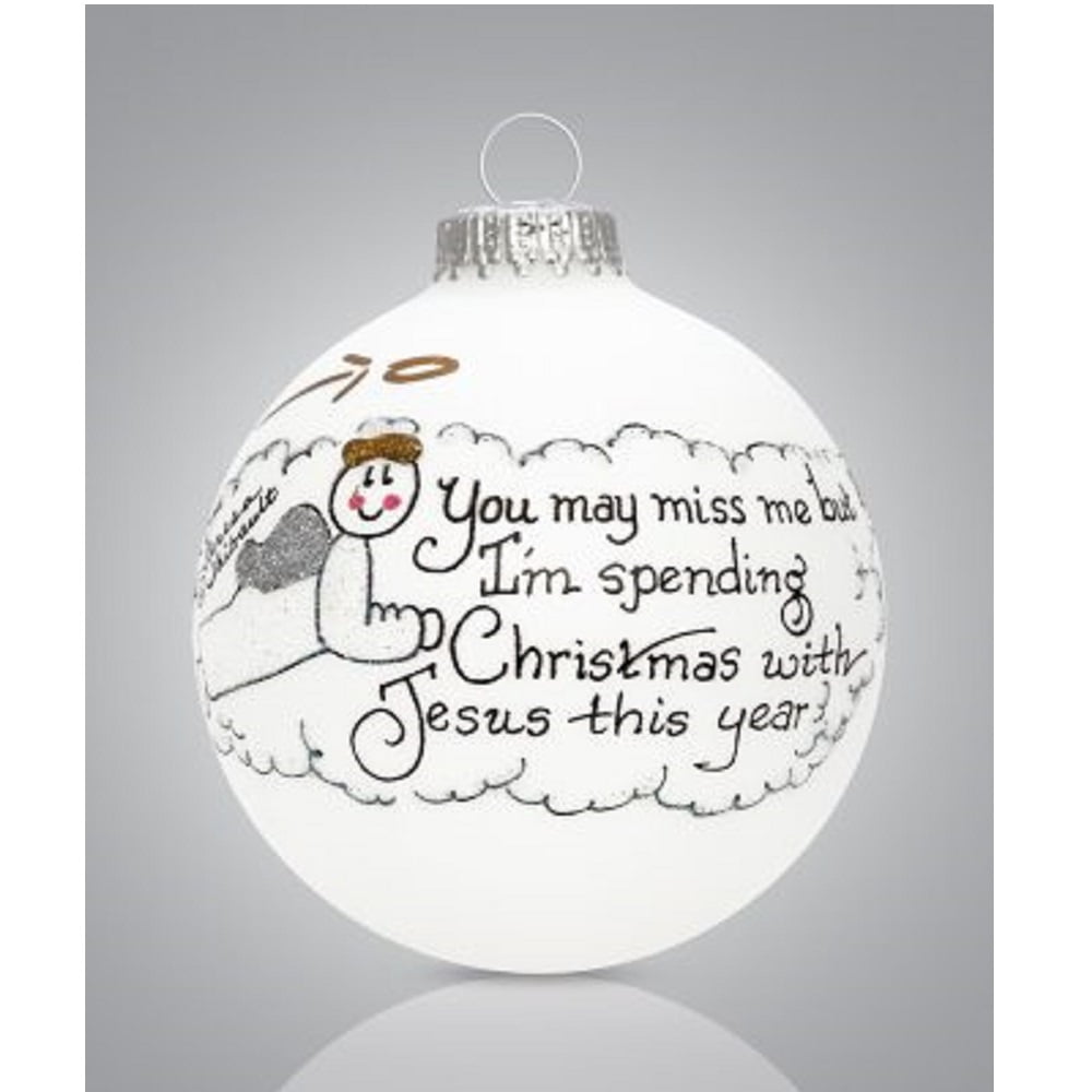 I M Spending Christmas With Jesus This Year Ornament 