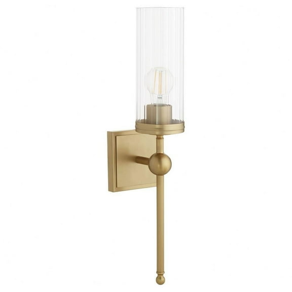 1 Light Wall Mount-22.75 inches Tall and 5 inches Wide-Aged Brass Finish Bailey Street Home 183-Bel-5048437