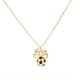 thumbnail image 1 of Cyra | Collar para Mujer con Dije MOM y Balón de Fútbol Fabricado en Chapa de Oro, Color Dorado, 1 of 4