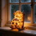 thumbnail image 5 of Cow Resin Lamp Night Light, USB-Powered Luminous Home Decor for Bedroom Living Room Office, Soft Warm LED Light Decorative Accent for Gift and Holiday Ambient Lighting, 5 of 6