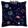 thumbnail image 2 of PKQWTM Space Galaxy constellation Reversible Mermaid Cushion Cover Home Decor Sequin Pillow Case Size 16x16 inches, 2 of 2