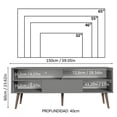 thumbnail image 3 of Mueble Mesa Para Tv Rack Madesa 4 Espacios Hasta 65 Gris, 3 of 8