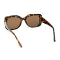 thumbnail image 4 of Girls Kids Size Chic Mod Elegant Rectangle Embossed Arm Sunglasses Tortoise - Brown, 4 of 4
