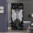 thumbnail image 2 of Evil Demon and Mystic Stall Shower Curtain,Halloween Wicca Shower Curtains Sets for Bathroom,Black and White Bath Curtain,Waterproof Fabric with Hooks 36x72 Inches, 2 of 6