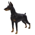 thumbnail image 5 of HEMOTON Simulated Doberman Pinscher Lifelike Dog Statue Child 16.30X15.20X4.80CM Black, 5 of 8