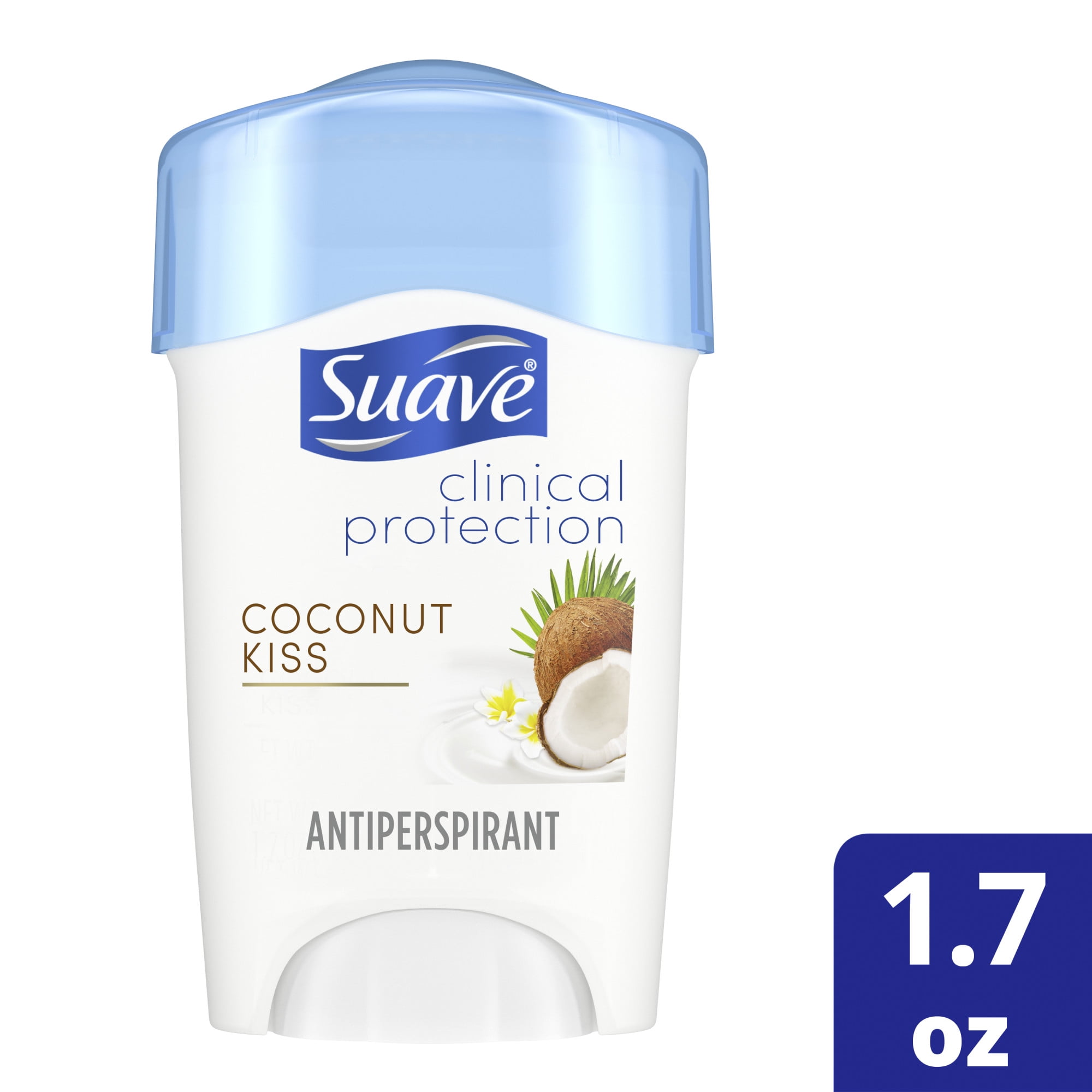 Suave Coconut Kiss Clinical Antiperspirant Deodorant, 1.7 oz