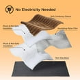 thumbnail image 3 of Self Heating Pet Mat for Cats and Dogs, Thermal Cozy Indoor Bed Pad with Non-Slip Bottom, Machine Washable No-Electric Warm Mat, 24 x 18 Inches, 3 of 7
