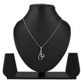 thumbnail image 3 of Efulgenz OM AUM Ohm Pendant Chain Necklace India Spiritual Good Luck CZ Jewelry Gift for Men Women, 3 of 6