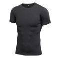 thumbnail image 1 of Men Summer Compression T-Shirts Quick Drying Basketball Running Short Sleeve Sports Tight Base Layer Tops Black M, 1 of 10
