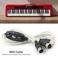 thumbnail image 1 of Pro USB IN-OUT MIDI Cable adaptador PC a música Convertidor de teclado electrónico, 1 of 4