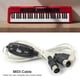 thumbnail image 1 of Pro USB IN-OUT MIDI Adapter Cable PC to Music Electronic Keyboard Converter Ndcxsfigh Para estrenar, 1 of 3