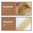 thumbnail image 4 of Bolso de mano beige de moda, multifuncional, informal, para playa, de gran capacidad, tejido artesanal, para guardar cosas, para damas y niñas., 4 of 6