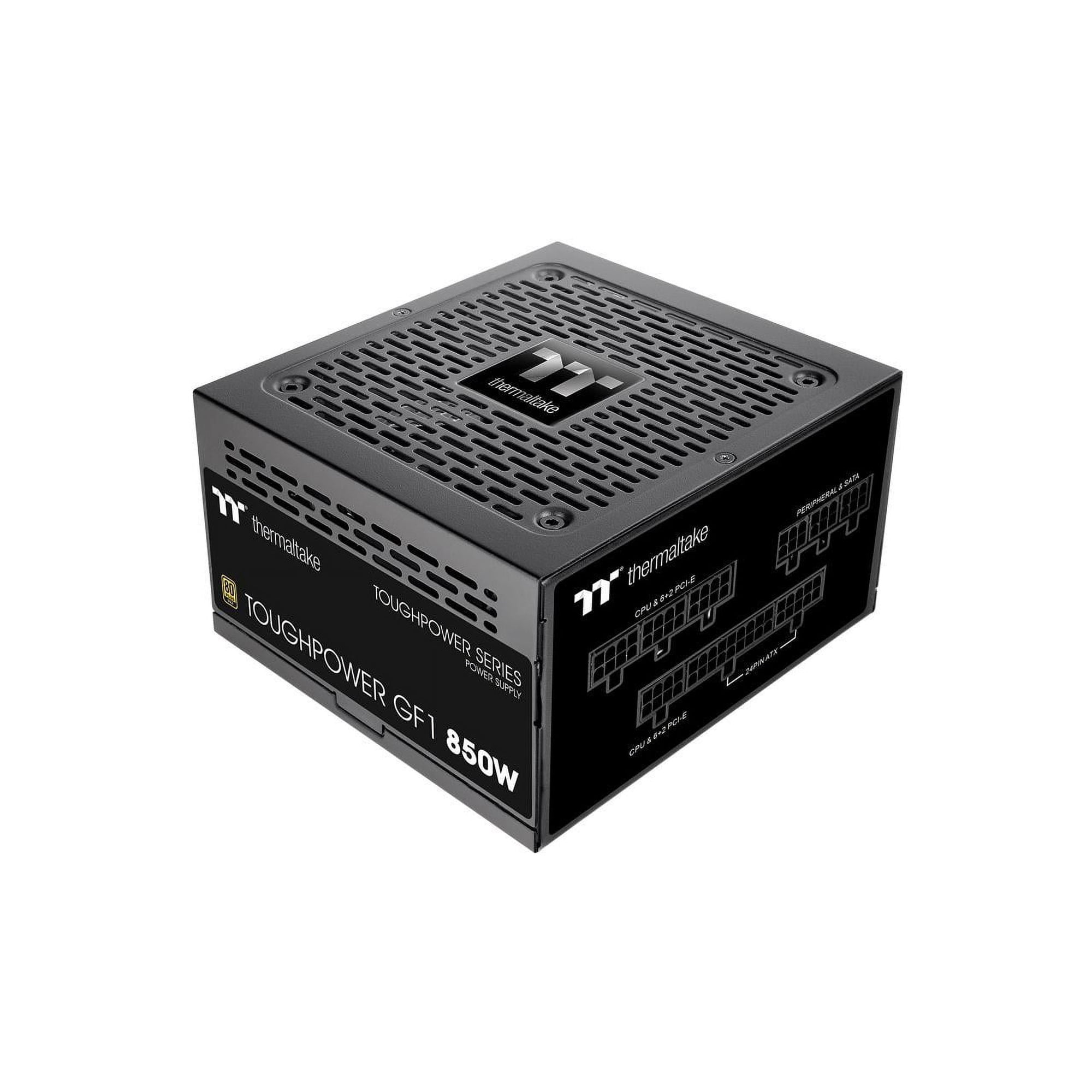 Thermaltake GF1 (2024) Fully Modular ATX 850W Power Supply - 80 PLUS Gold - Ultra Quiet - Zero RPM, PS-TPD-0850FNFAGU-P