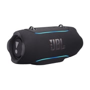 JBL Xtreme 5 - Portable waterproof speaker with massive legendary JBL sound, ambient edge lighting, and a convenient shoulder strap - Black