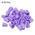 thumbnail image 3 of Unique Bargains Bell End Stopper, Cord Rope Lock for Drawstring Bag, Dark Purple 50 Pack, 3 of 5