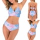 thumbnail image 2 of Mujeres verano moda escamas de pescado impreso tanque Sexy dos piezas Bikini traje de baño traje de baño Fridja  nalpqowj50708, 2 of 9