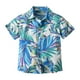 thumbnail image 1 of Odeerbi 6M-13Y Niños Camisa Hawaiana Verano Playa Camisas de Algodón Niños Blusa de Manga Corta Flor Tropical Camisa Estampada Ocio Tops, 1 of 9