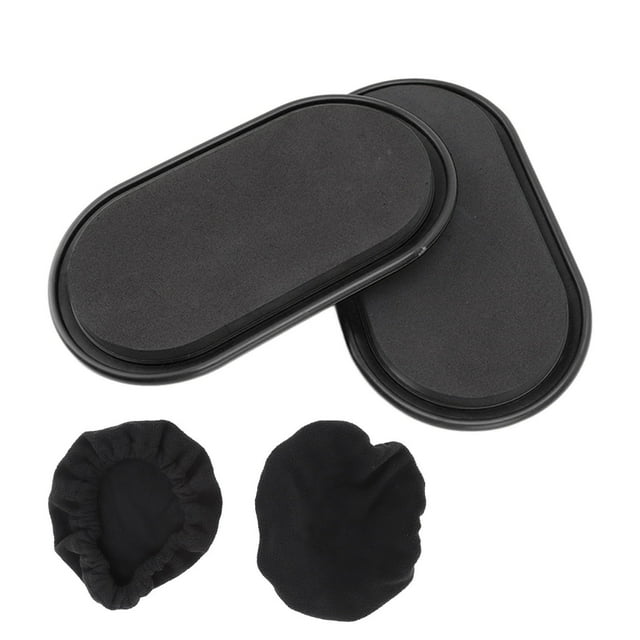 Exercise Gliding Disc, Large Lightweight Usage Convex Design Harm Free Gliding Disc Hands For Men For Home Black