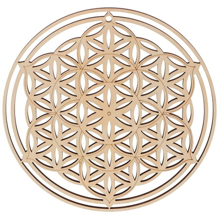 

1PC Wooden Wall Hanging Decoration Geometric Pattern Meditation Wall Pendant