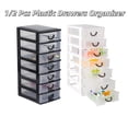 thumbnail image 2 of 7-Drawer Desktop Organizer, Clear Front, Space-Saving, for Jewelry & Small Items, Home Office Storage, 2 of 13