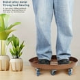 thumbnail image 5 of Piweml 2Pcs 20" Metal Plant Caddy with Wheels, Heavy Duty Planter Pot Mover with Drainage Device, Large Rolling Planter Caddy Indoor Outdoor Flowerpot Tray, 5 of 10