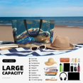 thumbnail image 5 of Balery Sunshine Underwater Sand Turtle Beach Travel Bag - Water-Resistant, Large Capacity Lightweight Tote with 7 Pockets for Women and Men - Perfect for Beach, Pool, Gym, and Travel, 5 of 7