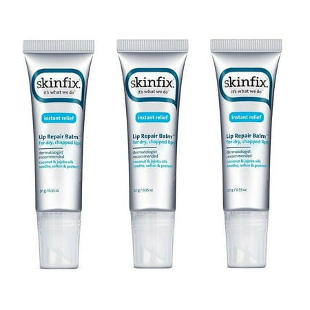 (3 Pack) SkinFix Lip Repair Balm for Dry Chapped Lips, 0.35oz /