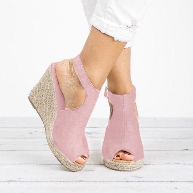 Womens Gladiator Wedge Dress Sandals Spring Summer Peep Toe Platform Extra Espadrilles Heeled Dressy Sandals