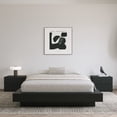 thumbnail image 6 of Nexera Marconi King Size Platform Wood Bed Frame, Black Oak, 6 of 7