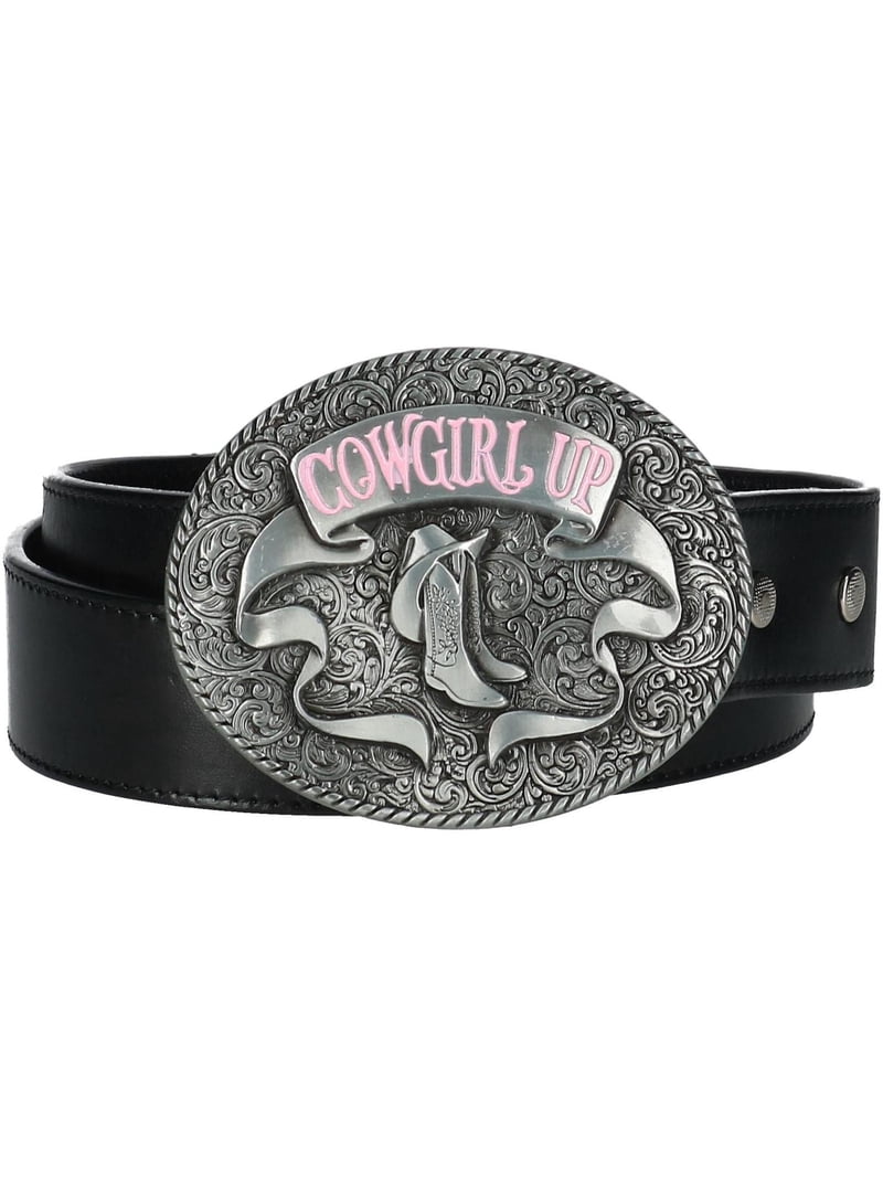 CTM Cowgirl Up Belt Buckle with Boots - Walmart.com