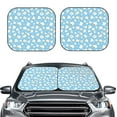 thumbnail image 2 of Xecao Blue Popcorn for Foldable Car Sun Shades (2-Pack) offer sun protection with an easy-fold design for convenient windshield shading., 2 of 7