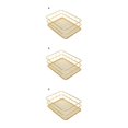 thumbnail image 2 of Cesta de almacenamiento multifuncional Cateissary organizador de malla de alambre de metal dorado L: 24,5 * 17 * 7 CM S: 17 * 12 * 6 CM, 2 of 6