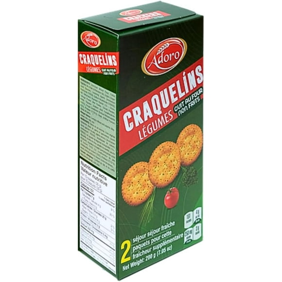 Adoro Oven-Baked Veggie Crackers – 200g (Pack of 6)