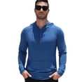 thumbnail image 3 of COOFANDY Men's Lightweight Pullover Hoodie Long Sleeve Sweatshirt Comfort Travel Hoodie, Mens Hoodies with Pocket, 3 of 10
