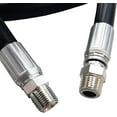 thumbnail image 2 of Ultimate Washer Dual Wire 5 ft. x 1/2" Connecting Jumper Hose with MPT Ends, One Solid, One Swivel, 5000 PSI Rated (5 feet), 2 of 2