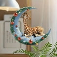 thumbnail image 5 of 2.9 Inch Giraffe Christmas Tree Ornaments 2D Flat Acrylic Xmas Ornaments Anmial Lovers Gift Giraffe Hanging Decor for Car Mirror Decoration Home Decor, 5 of 6