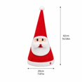 thumbnail image 2 of Electric Singing Santa Hat with Light-Up Wiggling Motion, 1-Pack, Red and White, Christmas Decoration, 2 of 4