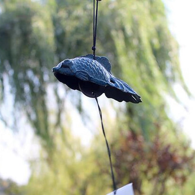 Campana Dorada Campana Japonesa Sonido Clapper home and garden Decor Blue