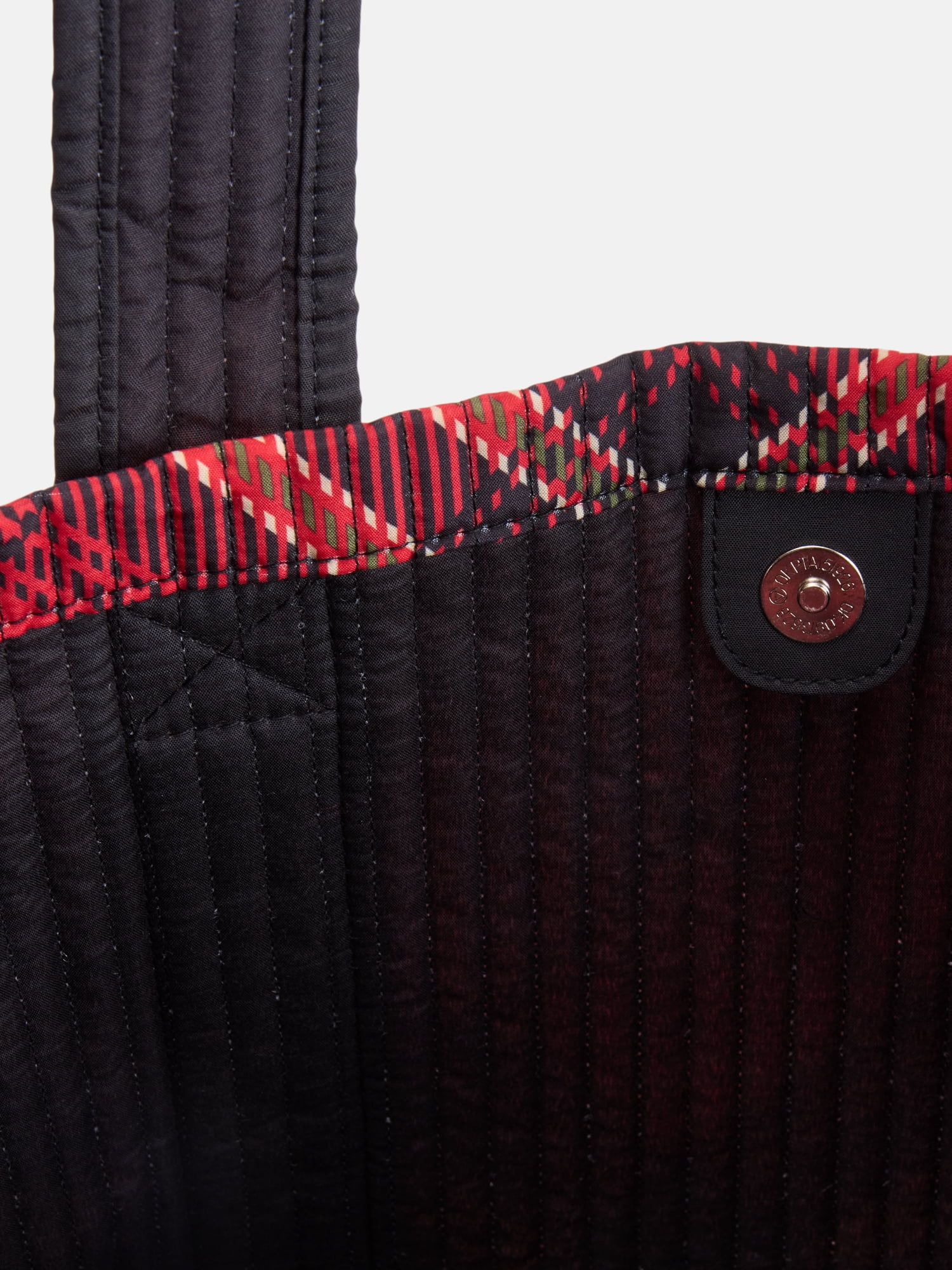 No Boundaries Quilted Tote Bag, Women's, Red Plaid