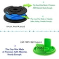 thumbnail image 4 of String Trimmer Spool Line For Greenworks 24v 40v 80v (8 Spool, 2 Cap), 4 of 5