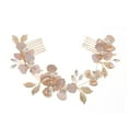 thumbnail image 1 of Miangastore Floral Hair Comb Hairband Golden 1Pack 9.3x2in, 1 of 8