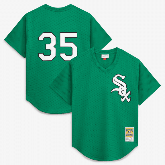 Men's Mitchell & Ness Frank Thomas Green Chicago White Sox Authentic Batting Practice Jersey