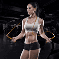 thumbnail image 5 of Cuerda de salto de estilo libre para entrenamiento de intervalos de alta intensidad (HIIT), velocidad y trucos (mangos largos de aluminio, cable ajustable), 5 of 5